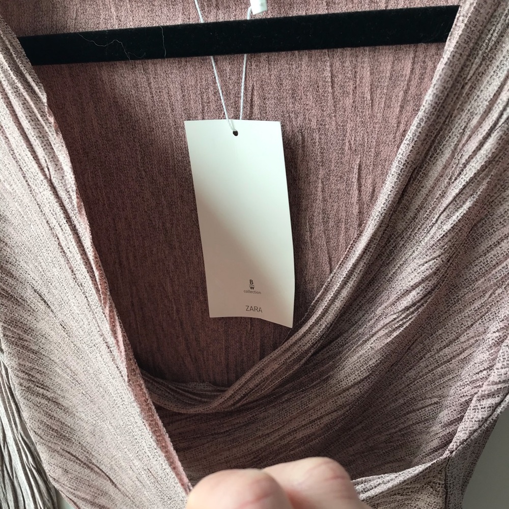 Zara W/B Collection Surplice Blouse 💞 - Picture 4 of 7